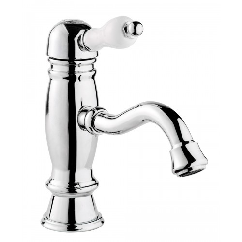 Single-lever basin mixer with 1” 1/4” pop-up waste”